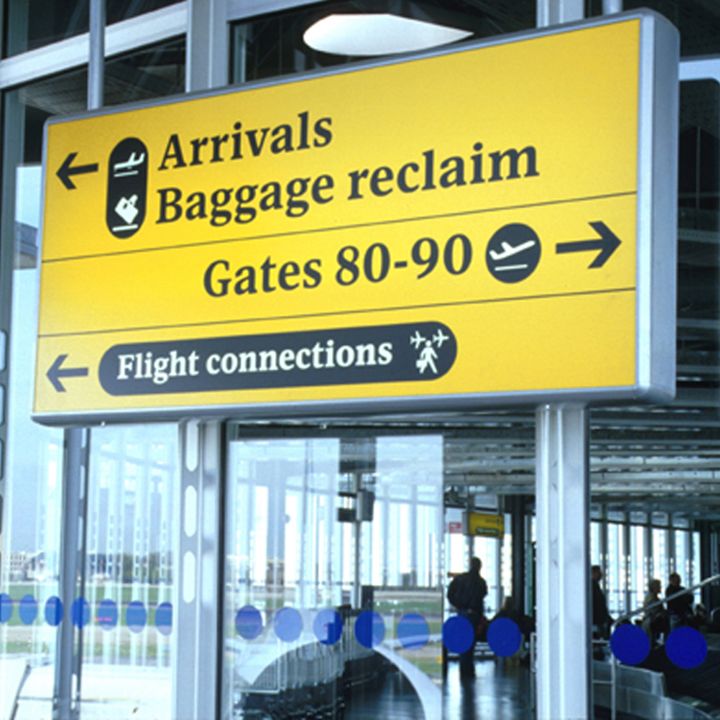 Airport sign